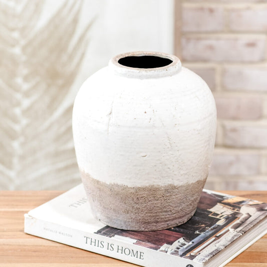 French White Vase- Small