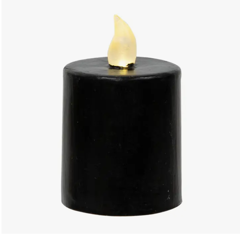 Black Votive Pillar Candle - Small