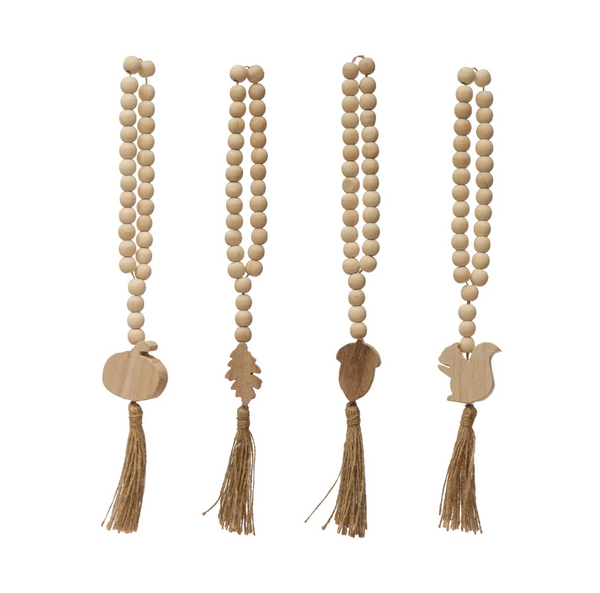Fall Wood Beads - 4 Styles