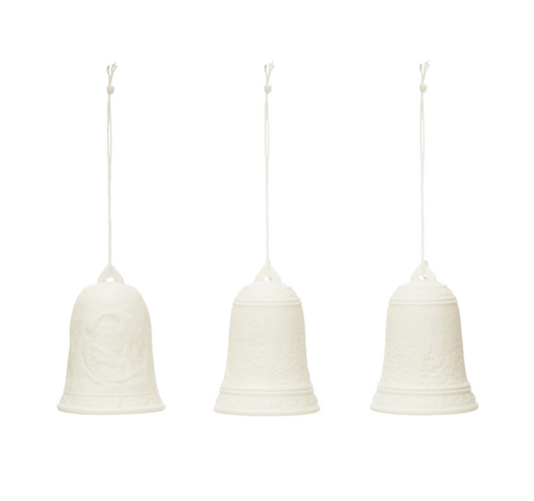 Bisque Bell LED Ornament