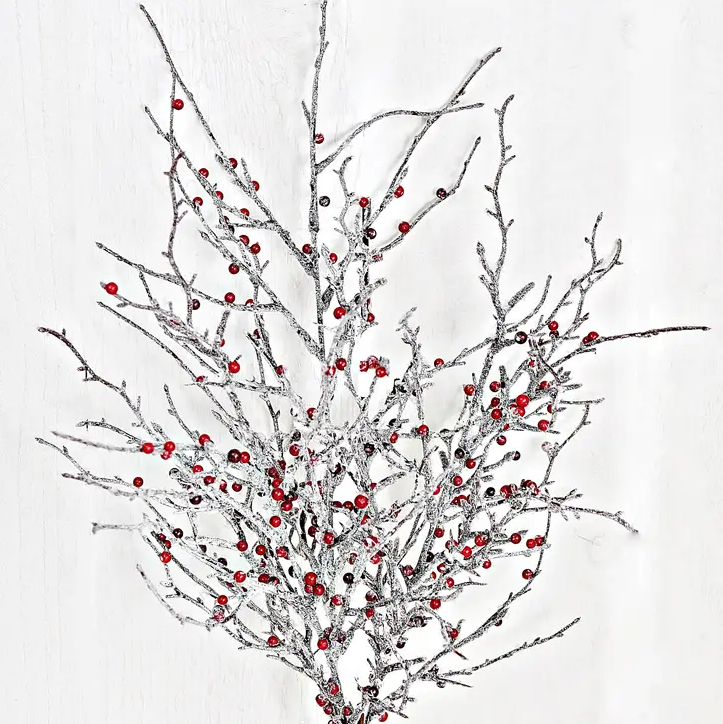 Glitter Berry Twig Branch