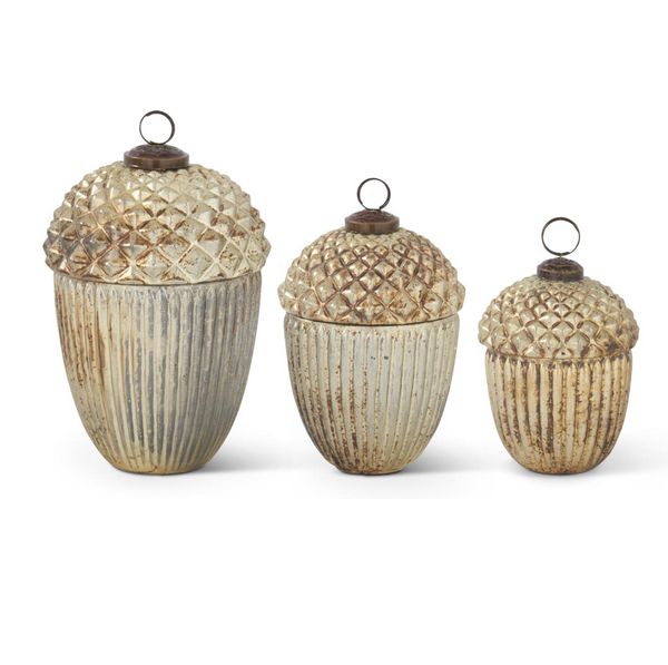 Champagne Glass Acorn Container- 3 Sizes