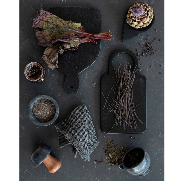 Charcoal  Waffle Weave Dish Cloth Set