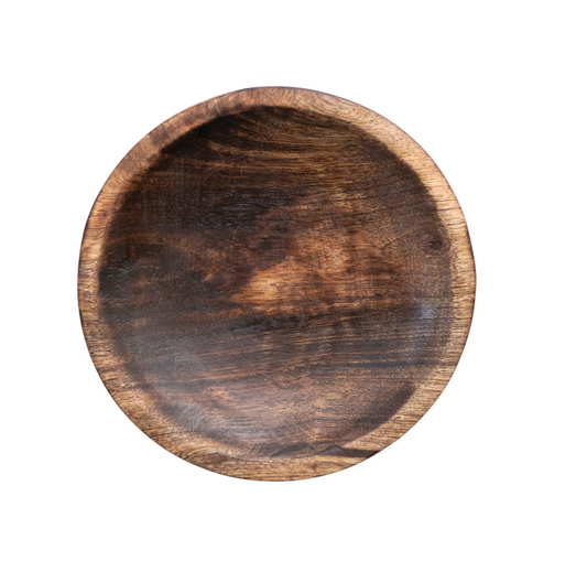 Mariah Hand-Carved Mango Wood Dish