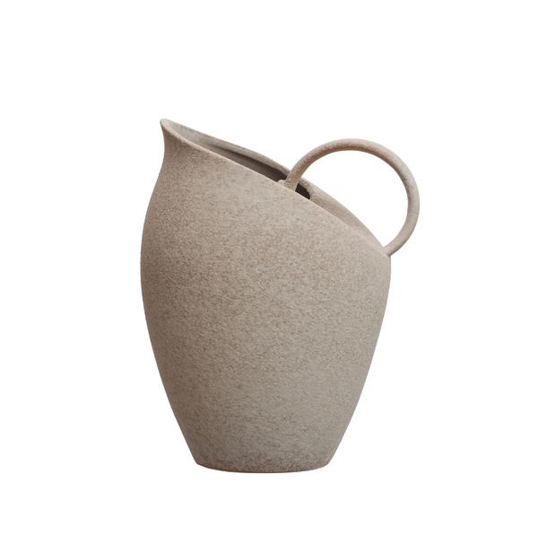 Robin Textured Stoneware Pitcher