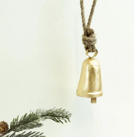 Gold Holiday Bell - Small
