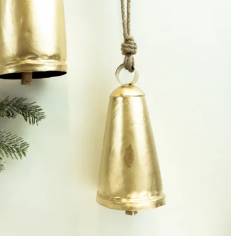 Santa Gold Bell- Medium