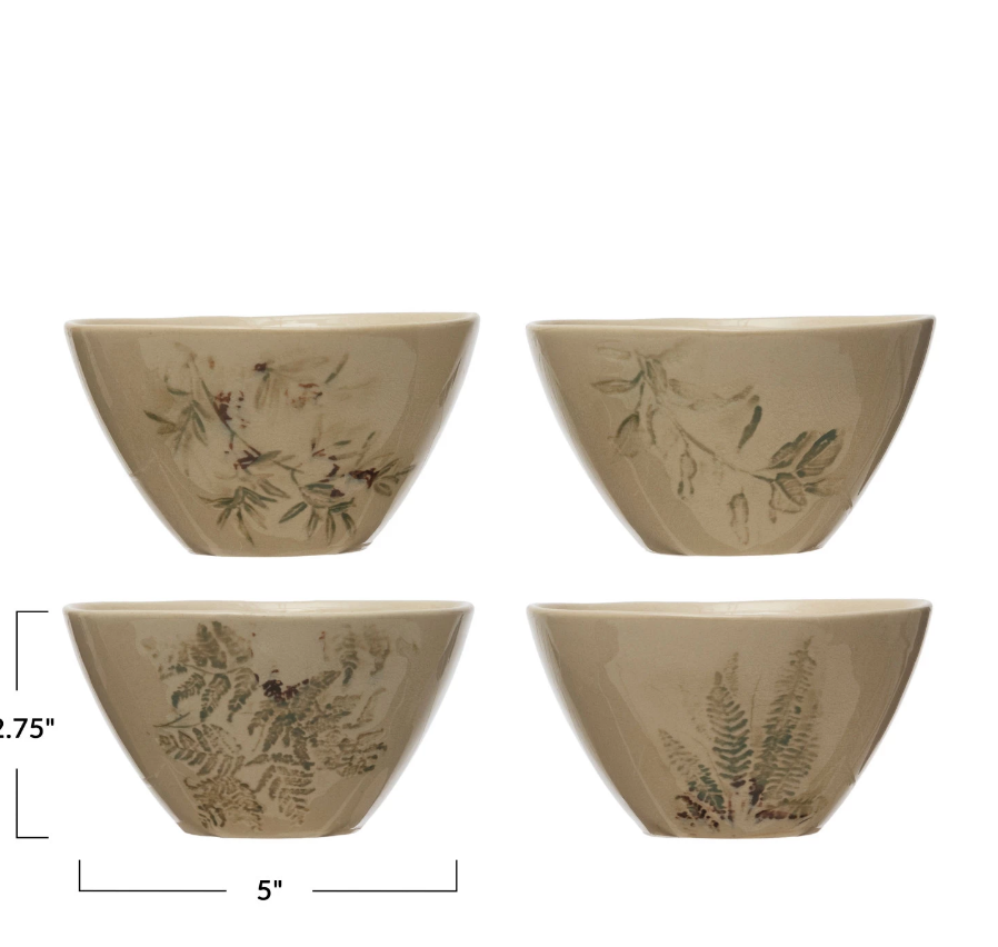 Botanical Stoneware Bowl