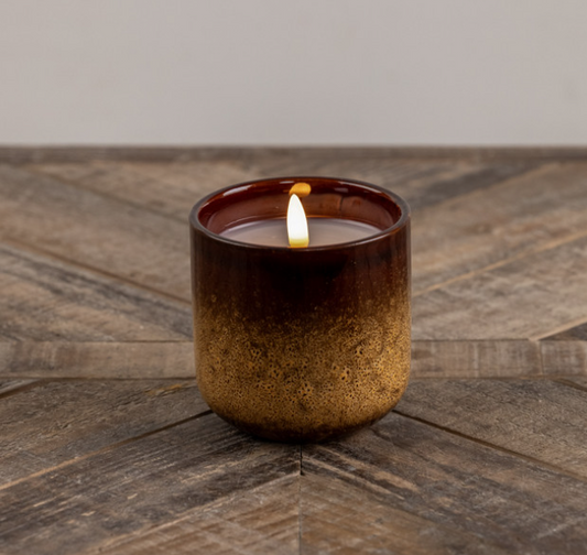 Brown and Tan Flameless Candle - 3.75"