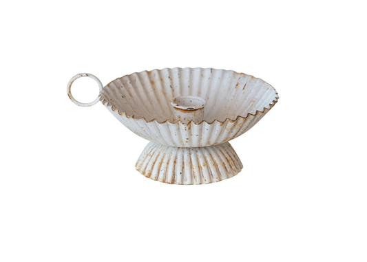 Scalloped Taper Candle Holder