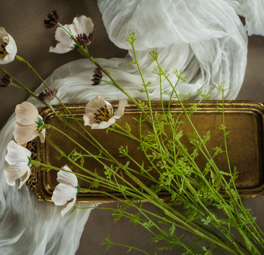 Beige Wildflower Spray
