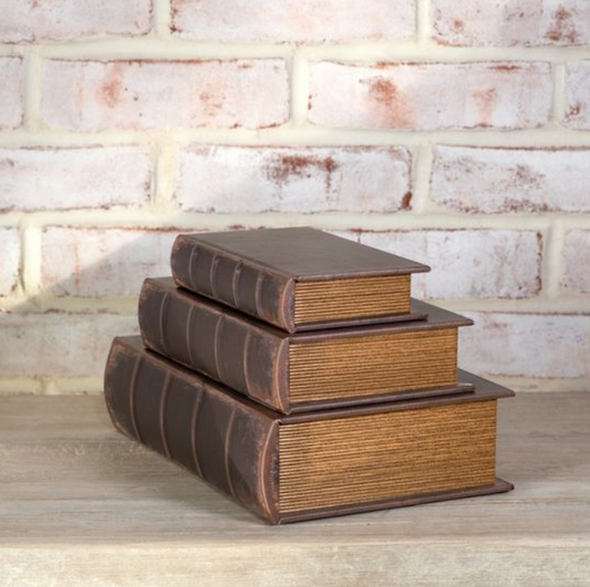 Vintage Storage Books - Set of 3