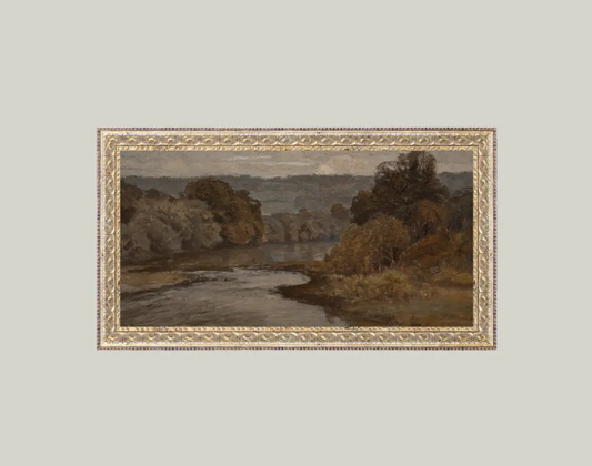 Antique River Framed Art