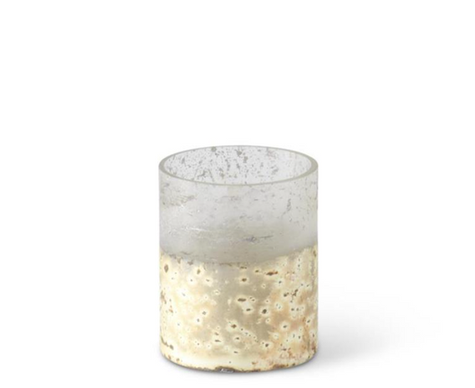 Champagne Glass Etched Hurricane