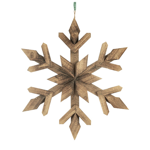 Large Wooden Snowflake