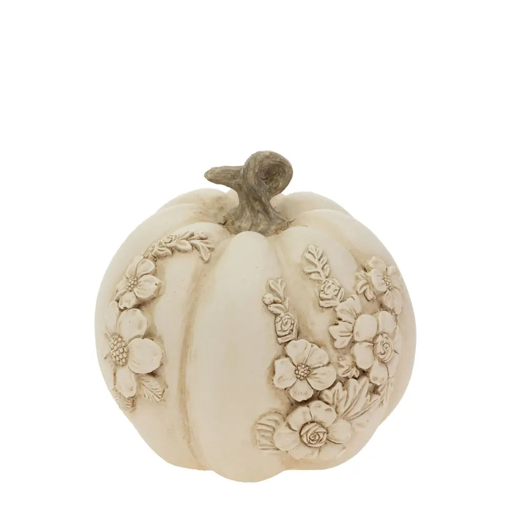 Small Floral Embossed Pumpkin