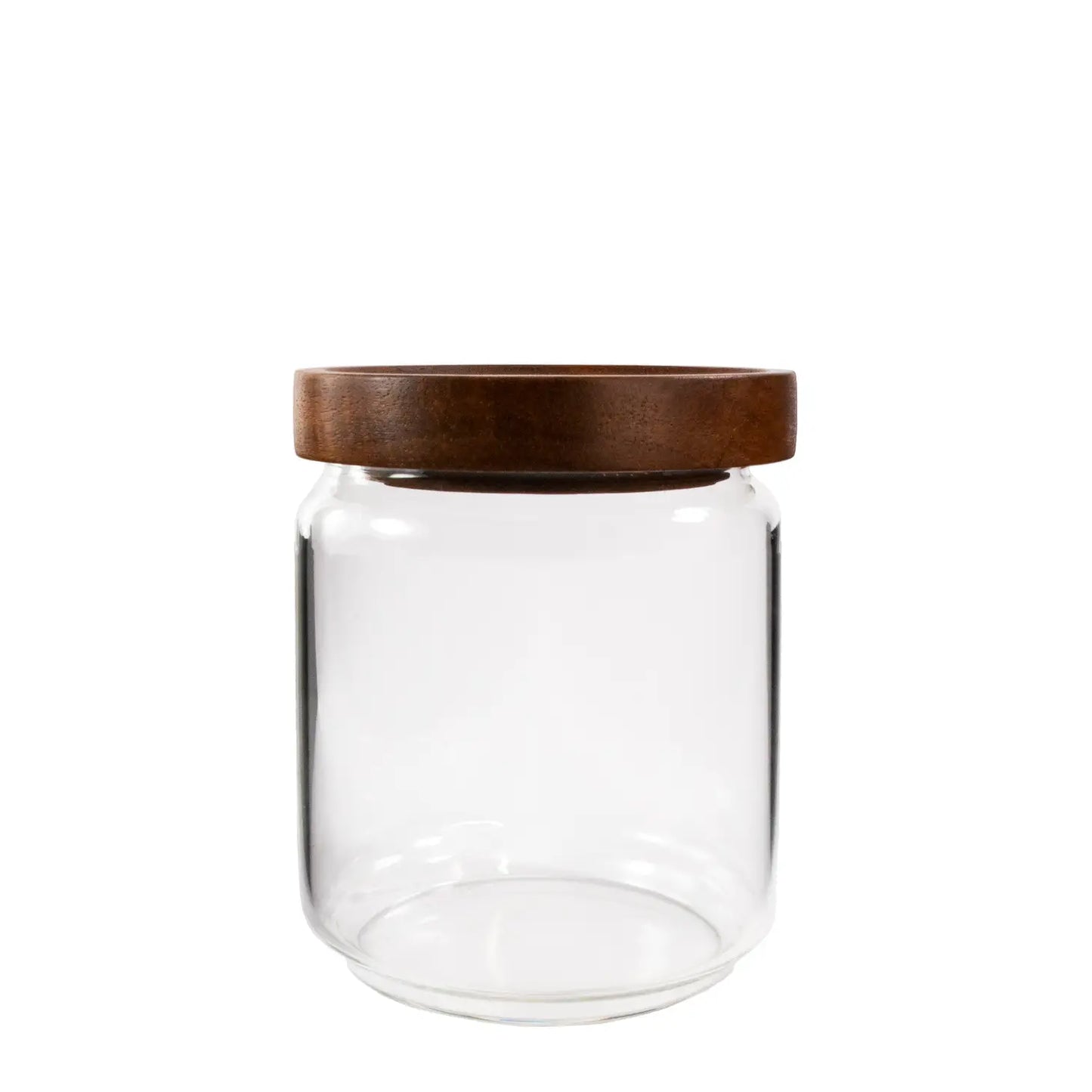 Kitchen Basics Glass Canister with Wood Lid - Small