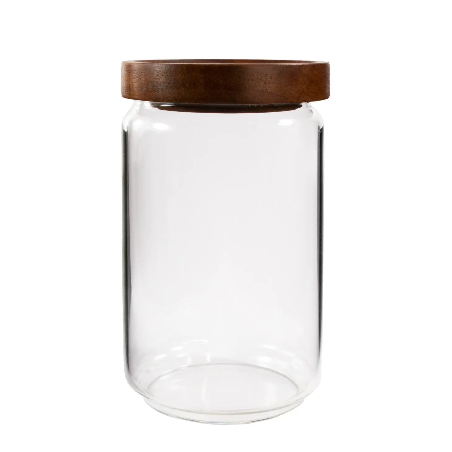 Kitchen Basics Glass Canister with Wood Lid - Large