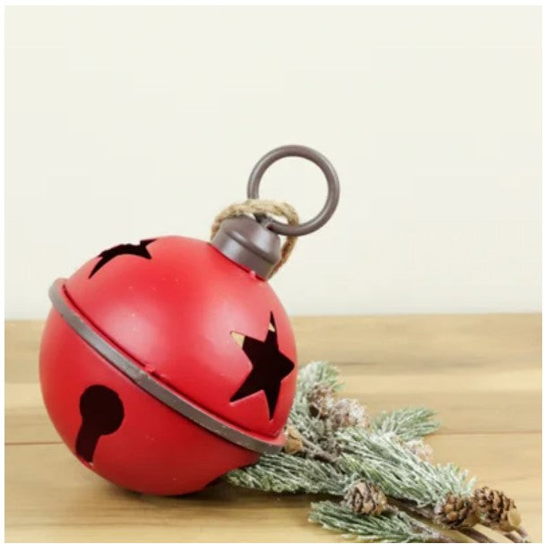 Red Jingle Bell with Stars