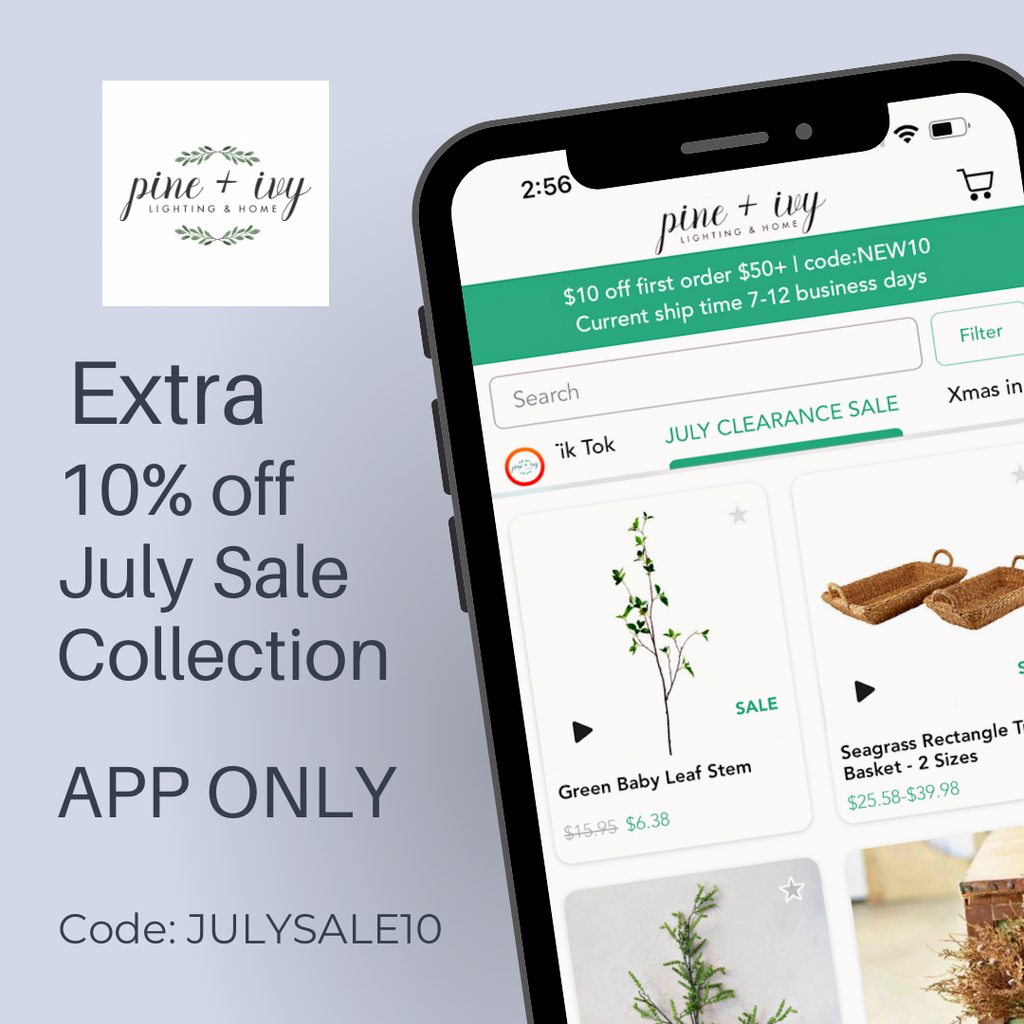 EXTRA 10% OFF JULY SALE
