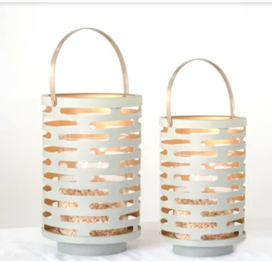 Textured  Can Lantern - 2 Sizes