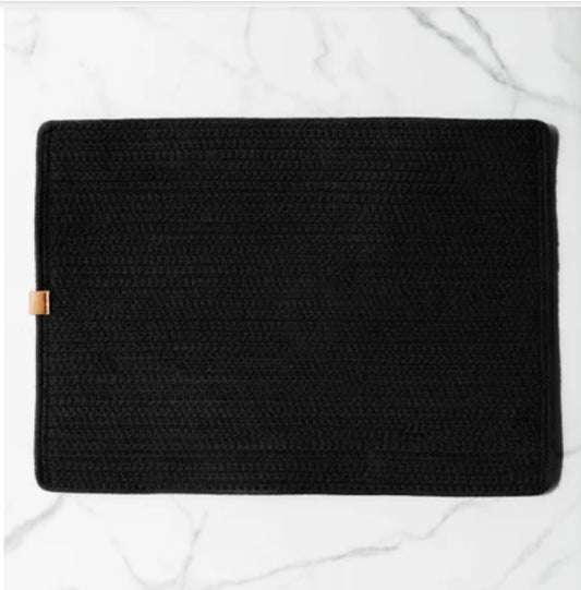 Black Rectangle Placemat