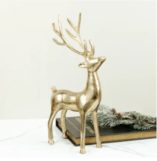 Gold Standing Reindeer