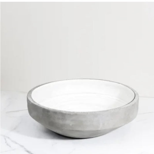 Grey Wash Ceramic Bowl