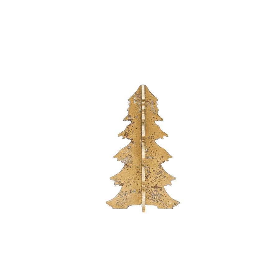 Distressed Gold Interlocking Tree - Small