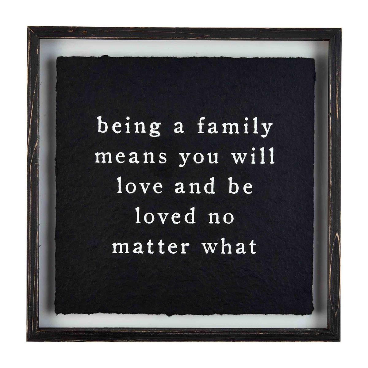 Being a Family... Framed Print