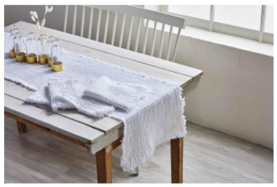 Waffle Weave Table Runner - 2 Colors