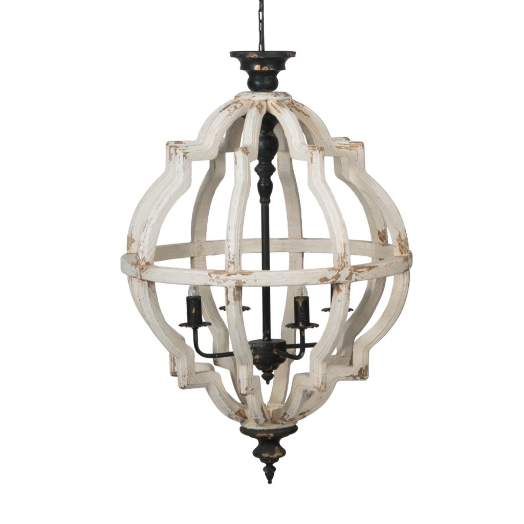 Georgie 4 Light Chandelier - Out of the Woodwork Designs