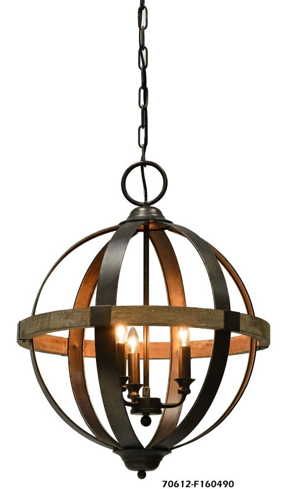 Chandler 3 Light Chandelier - Out of the Woodwork Designs