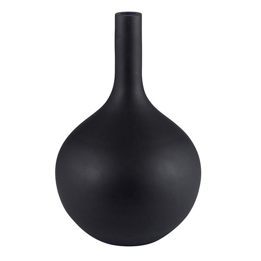 Brinley Matte Black Ball Glass Vase