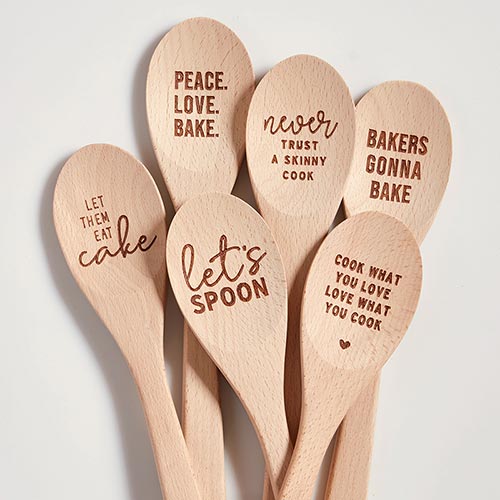 Wood Spoon with Phrase - 6 Styles