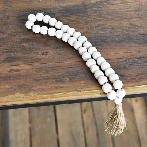 Washed Large Loop Bead with Tassel