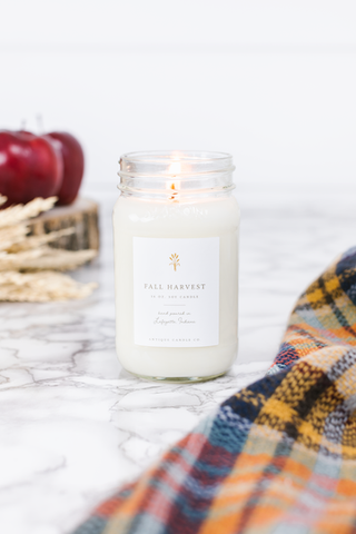 Fall Harvest 16 oz Antique Candle Co - Out of the Woodwork Designs