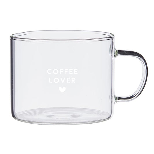 Glass Coffee Lover Mug