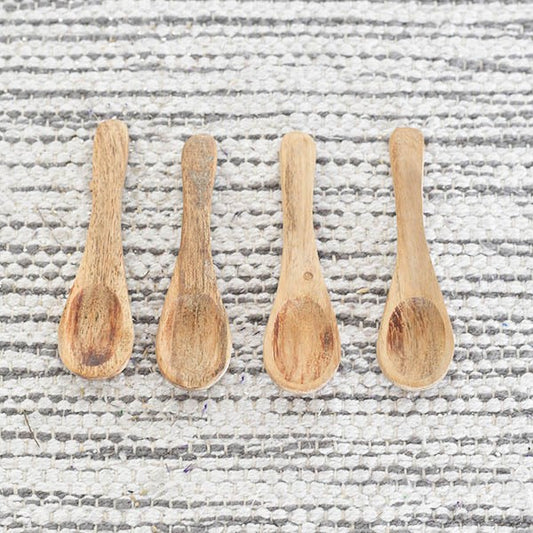 Mini Wood Spoon Set of 4