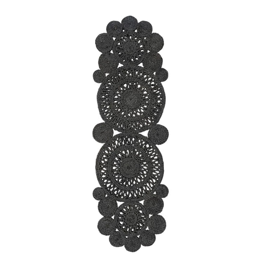 Black Jute Table Runner