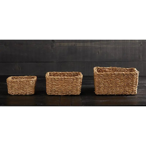 Square Seagrass Basket - Set of 3