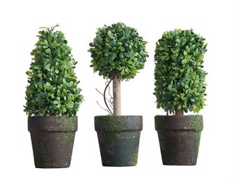 6" Artificial Topiary Trees - Out of the Woodwork Designs