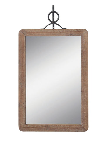 Wood Framed Wall Mirrors with Metal Brackets - Out of the Woodwork Designs