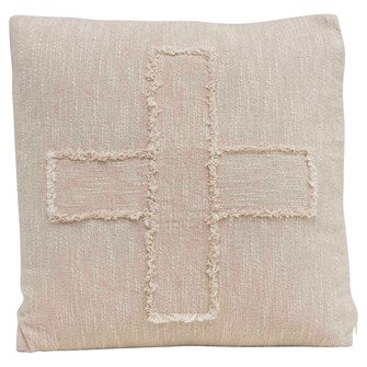 Swiss Cross Natural Pillow