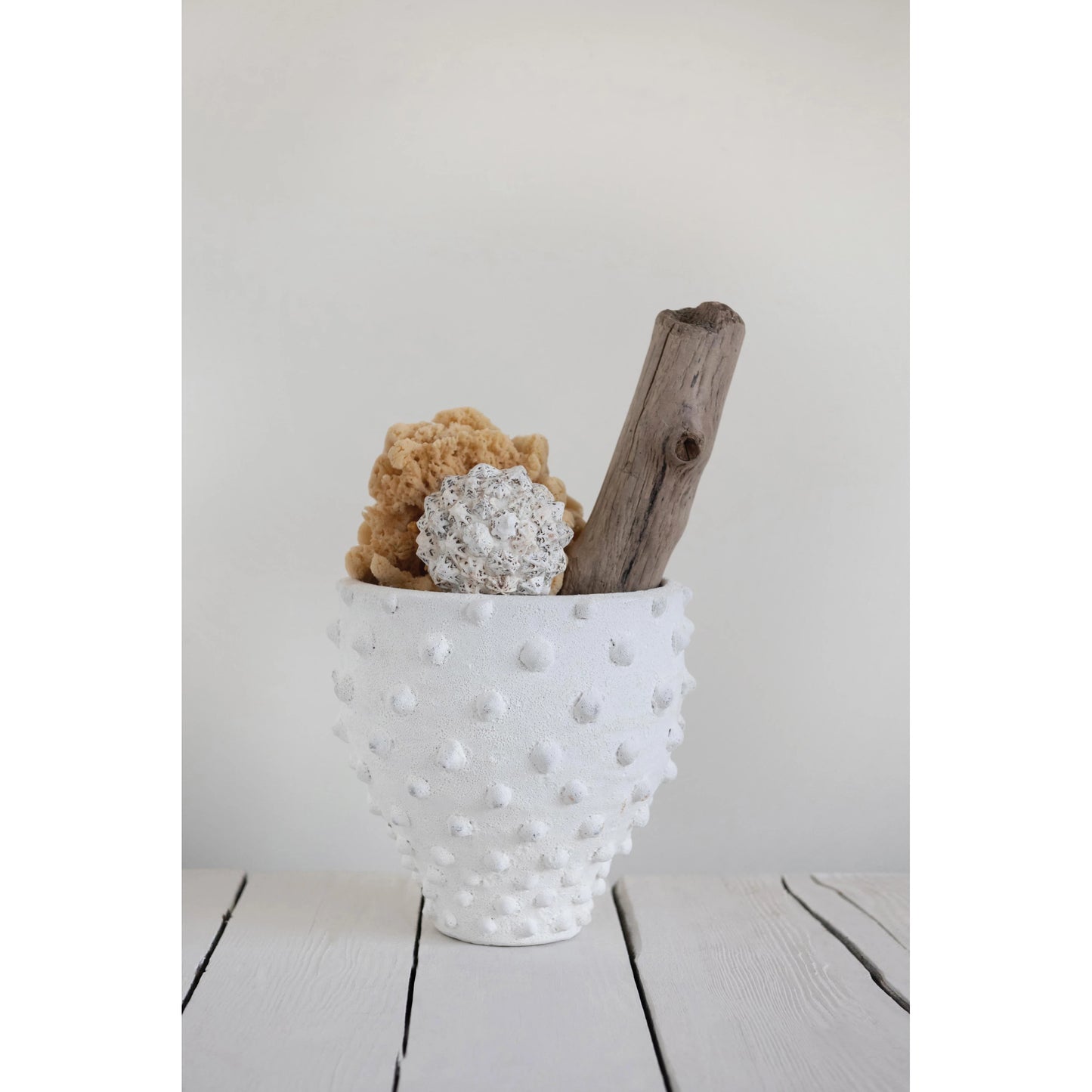 White Bubble Terracotta Planter