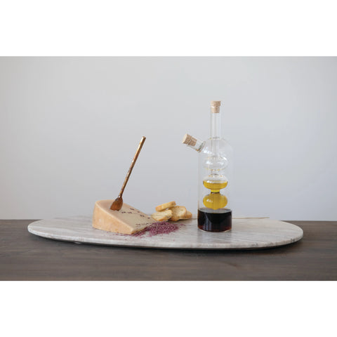 Hand-Blown Glass Oil & Vinegar Cruet
