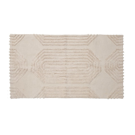 Cotton Tufted Rug - Cream