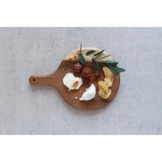 Wood Cheese/Cutting Board with Handle