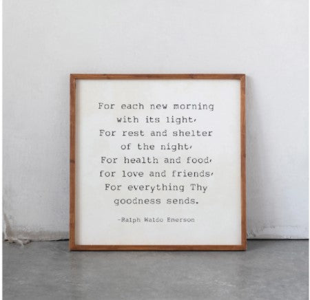 "For Each New Morning" Framed Print