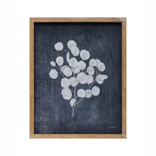 Eucalyptus Botanical Wood Framed Print